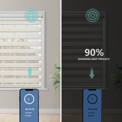 Zebra Blinds 220 X 200 CM Light Filtering Window Shade