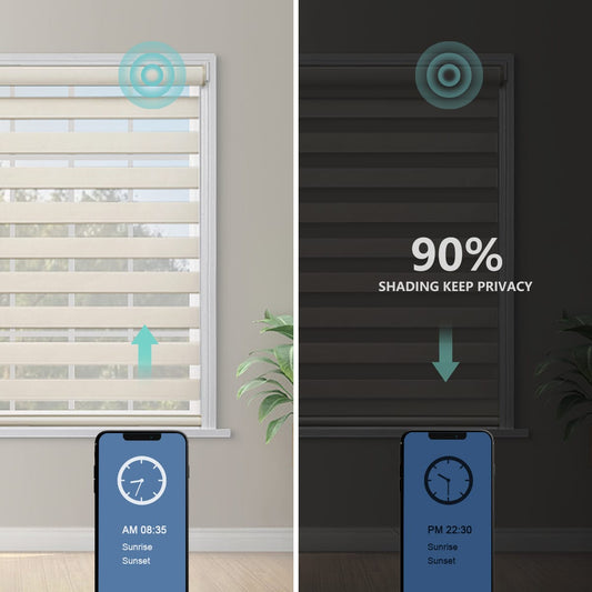 Zebra Blinds 220 X 200 CM Light Filtering Window Shade