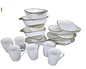 18 Piece Ceramic Dinnerware Set With Dishes Plates Cups