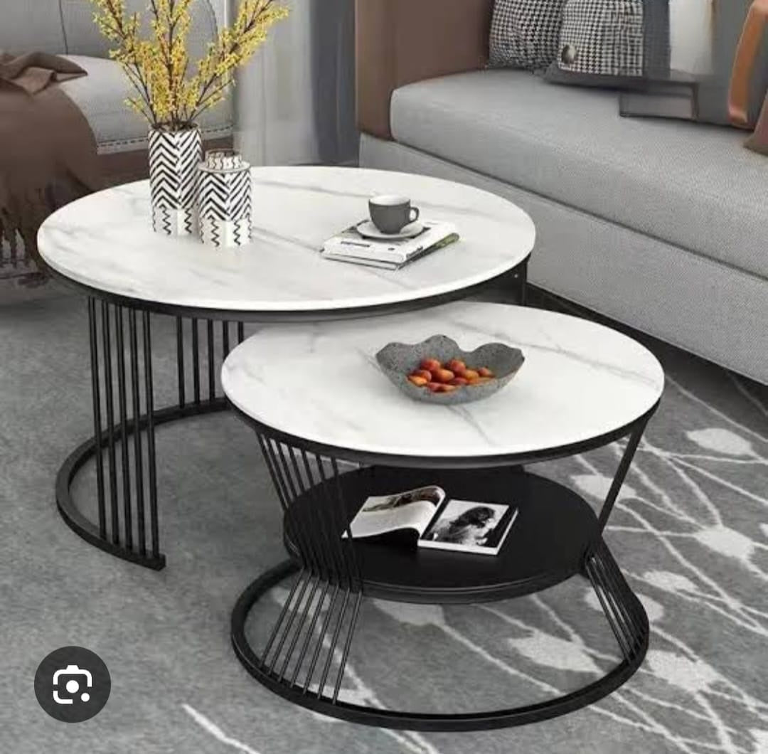 Elegant Round Coffee Table With Sturdy Wood Craftsmanship