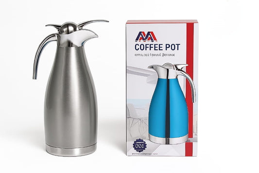 Insulated Coffee Pot Flask Travel Thermos Keeps Brew Fresh