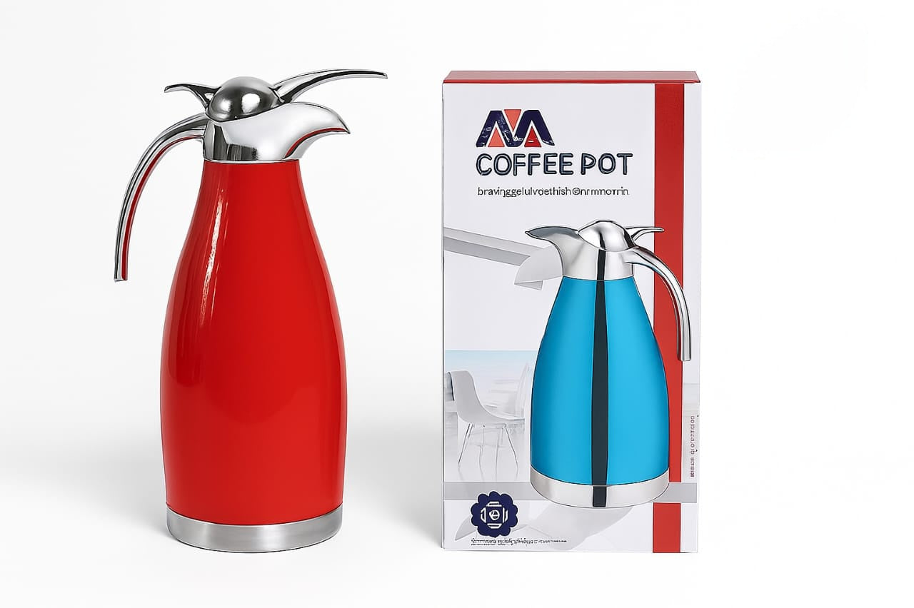 Insulated Coffee Pot Flask Travel Thermos Keeps Brew Fresh