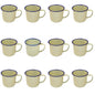 Enamel Coffee Mug Set 12 Piece Durable Camping Mugs