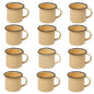 Enamel Coffee Mug Set 12 Piece Durable Camping Mugs