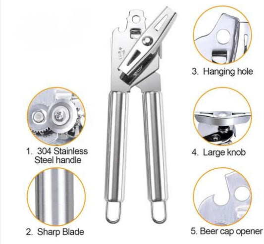 Sturdy Can Opener With Soft Grip Comfort Kitchen Tool