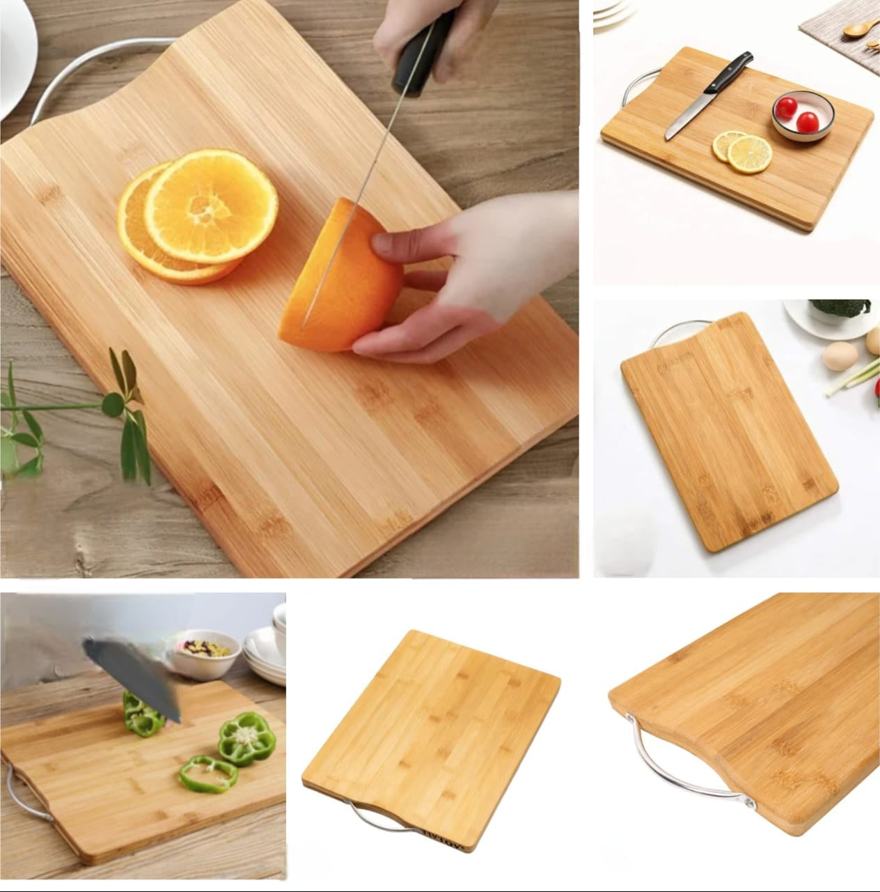 Wooden Kitchen Cutting Board For Food Prep And Chopping