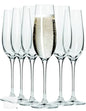 Champagne Glasses Set Of 6 Fluted Stemware For Celebrations