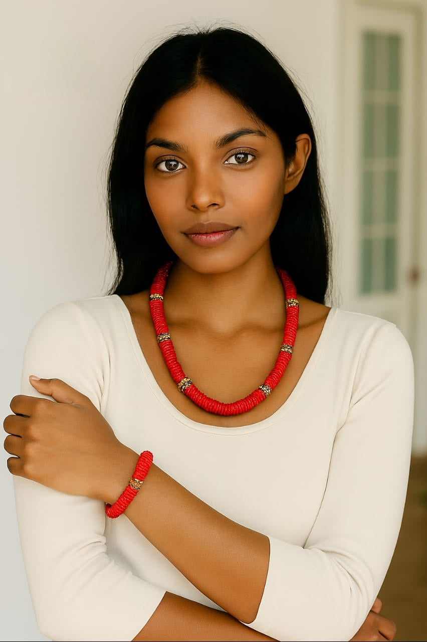 Beaded Necklace And Bracelet Set For Elegant Gift Idea