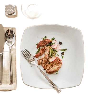 10 Piece White Dinner Plates Set For Everyday Dining