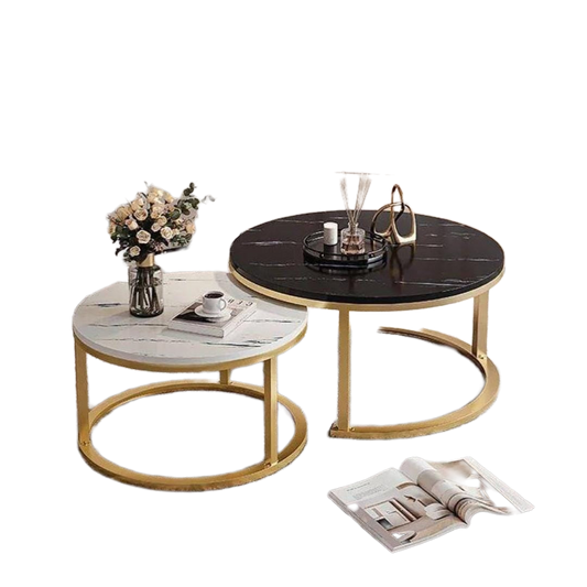 Two Piece Coffee Table Set 70 By 70 Cm Square Living Room