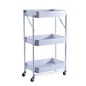 Stainless Steel Storage Rack 3 Tiers Folding Trolley