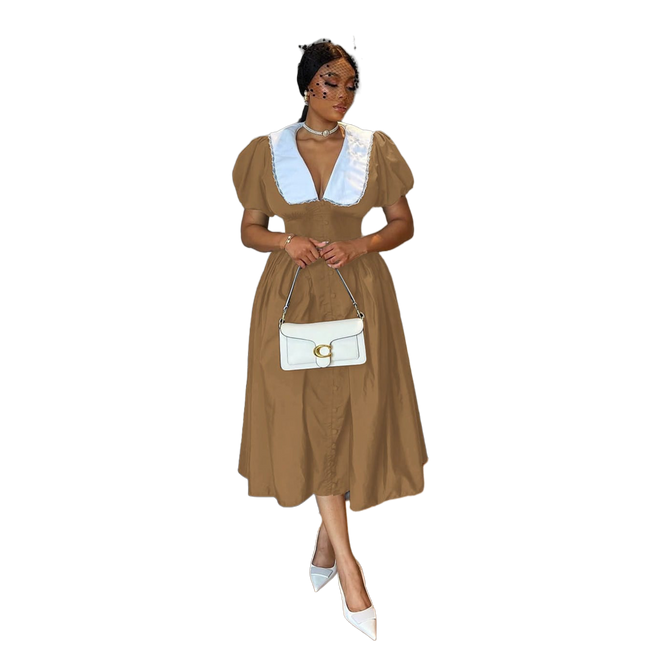 Elegant Semi Formal Event Dress For Weddings And Parties With Modern Silhouette
