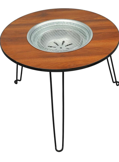 Grill Fire Table Braai Outdoor Barbecue Dining Table