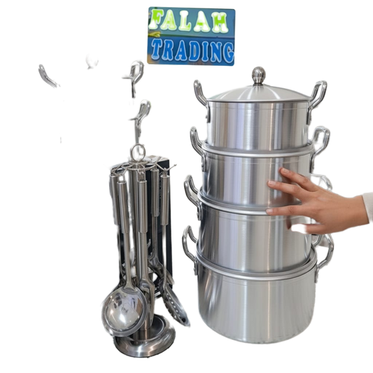 21 Piece Aluminum Pots Cookware Set For Everyday Cooking