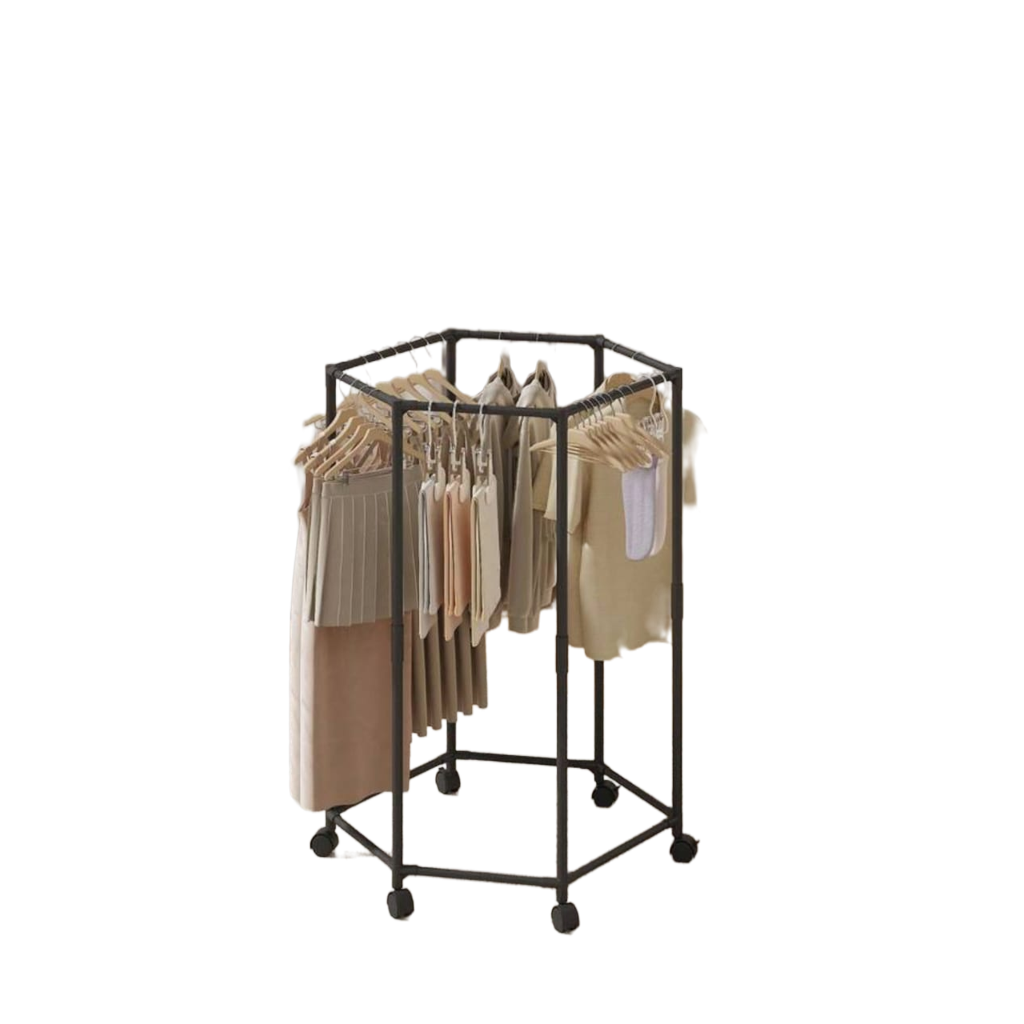Rotating Clothes Hanger With Space Saving Design Swivel