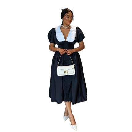 Elegant Semi Formal Event Dress For Weddings And Parties With Modern Silhouette