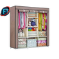 Portable Wardrobe With Adjustable Closets For Storage
