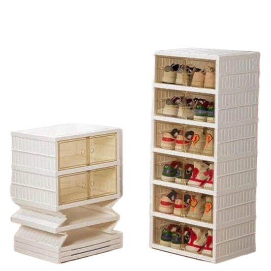 Foldable Shoe Rack Organizer With Space Saving Design